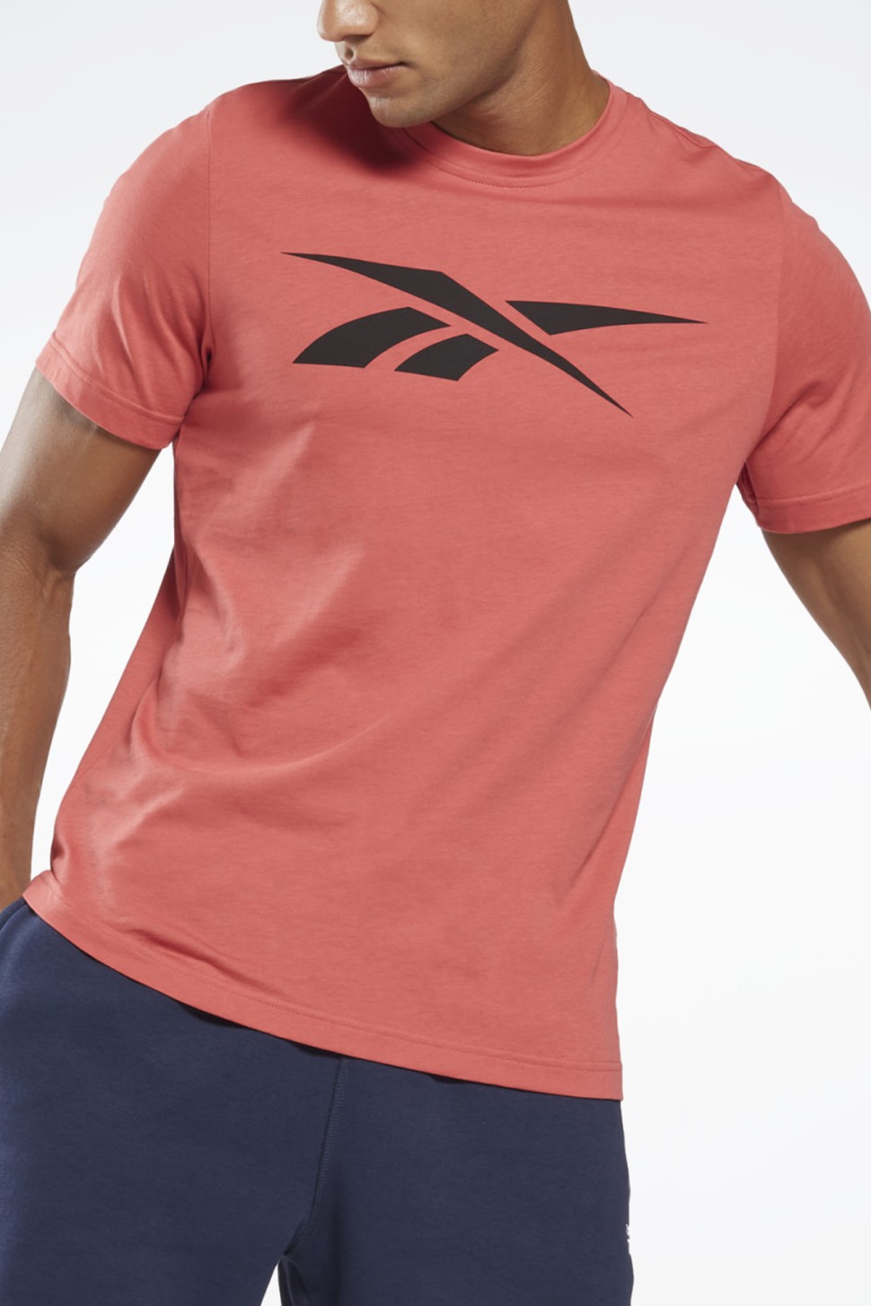 Футболка мужская Reebok Gs Vector Tee оранжевая HD3999 — фото 2