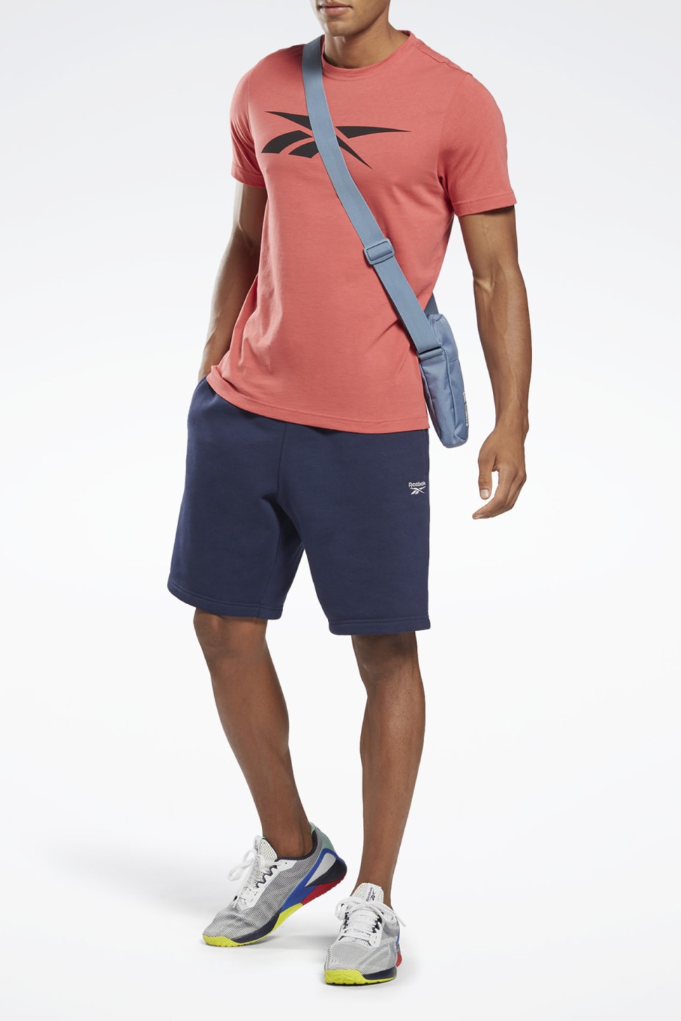 Футболка мужская Reebok Gs Vector Tee оранжевая HD3999 — фото 4