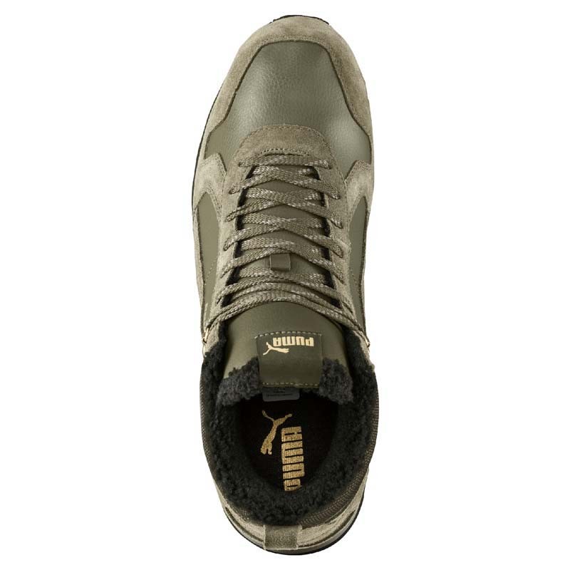Ботинки мужские Puma ST Runner Mid Fur хаки 36510202 — фото 2