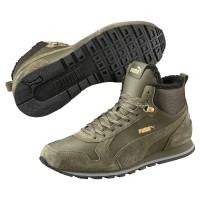 Ботинки мужские Puma ST Runner Mid Fur хаки 36510202 изображение 3
