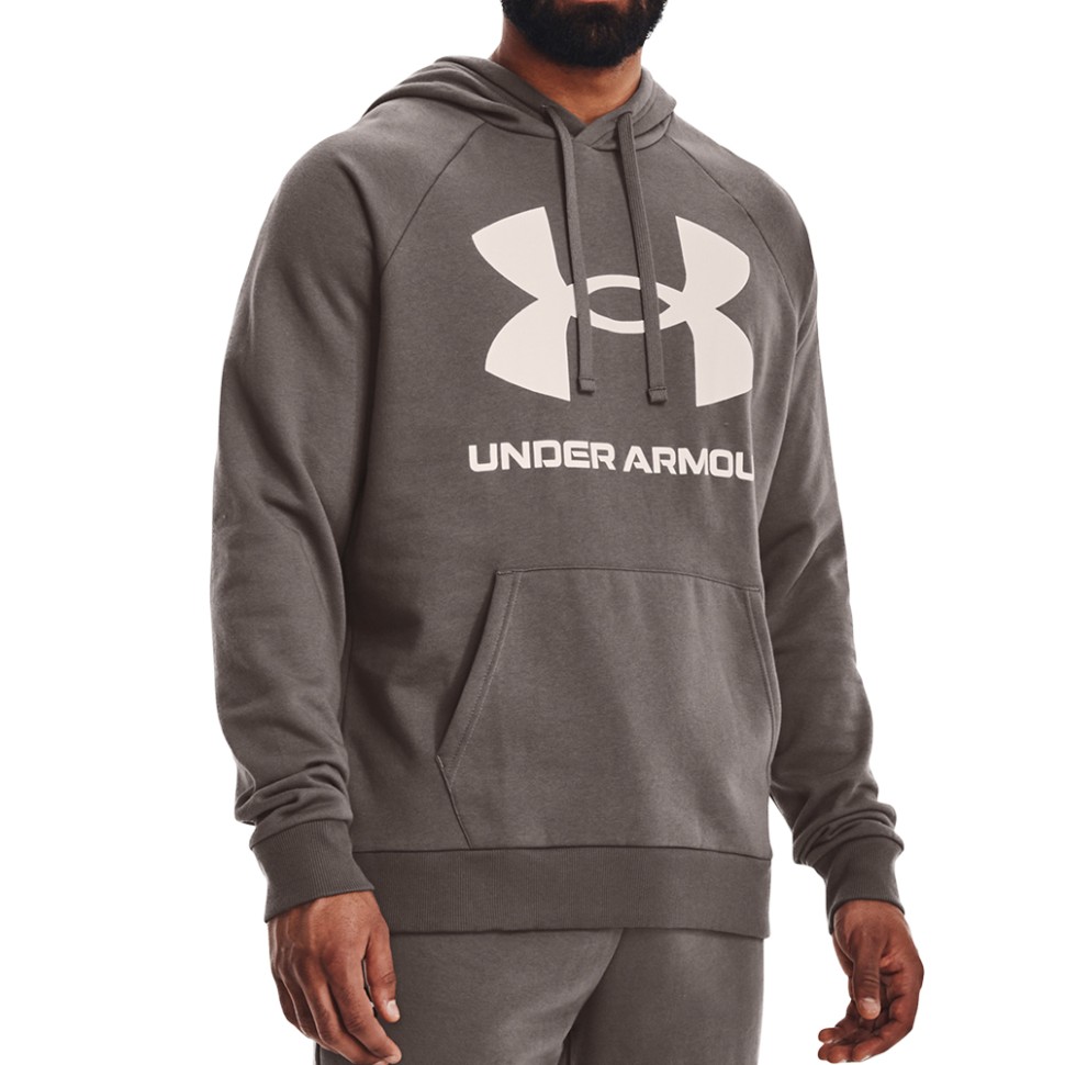Толстовка мужская Under Armour UA Rival Fleece Big Logo HD коричневая 1357093-176 изображение 1