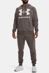 Толстовка мужская Under Armour UA Rival Fleece Big Logo HD коричневая 1357093-176 изображение 2