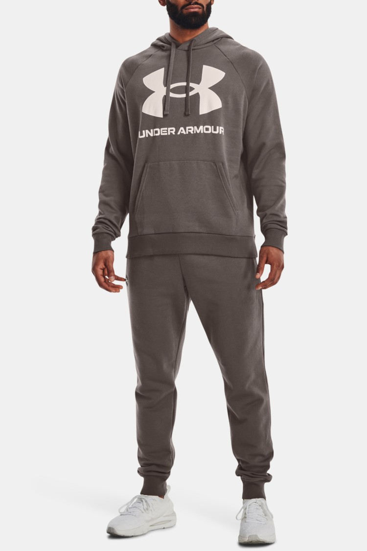 Толстовка мужская Under Armour UA Rival Fleece Big Logo HD коричневая 1357093-176 изображение 2