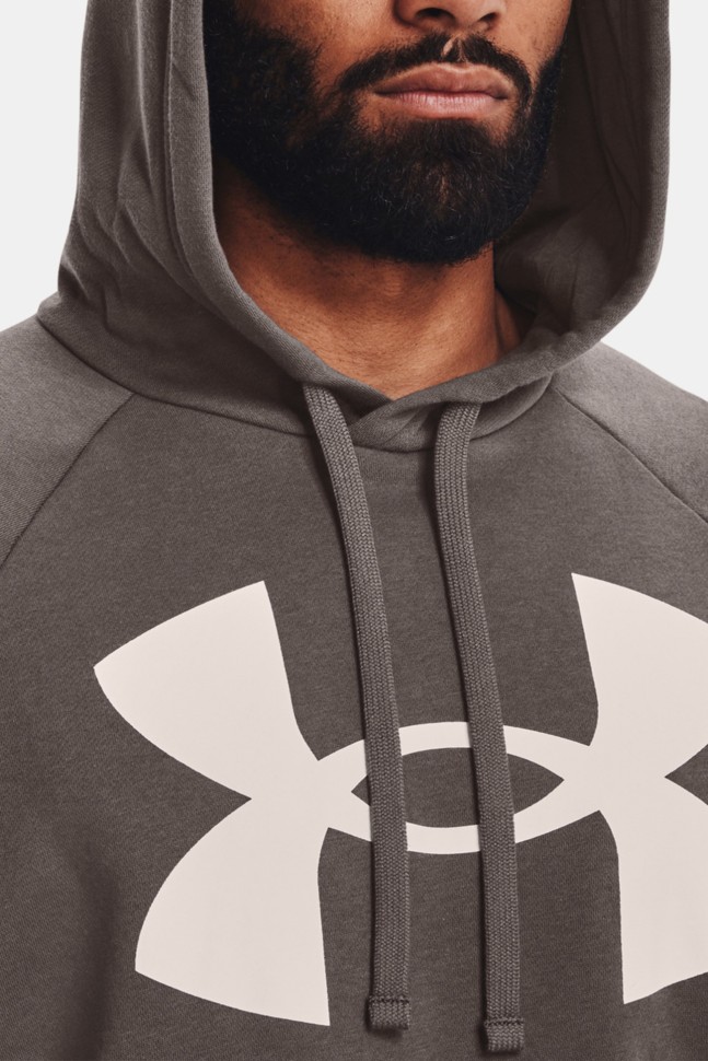 Толстовка мужская Under Armour UA Rival Fleece Big Logo HD коричневая 1357093-176 изображение 4