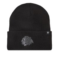 Шапка унисекс 47 Brand NHL CHICAGO BLACKHAWKS HAYMAKE черная H-HYMKR04ACE-BKC изображение 1