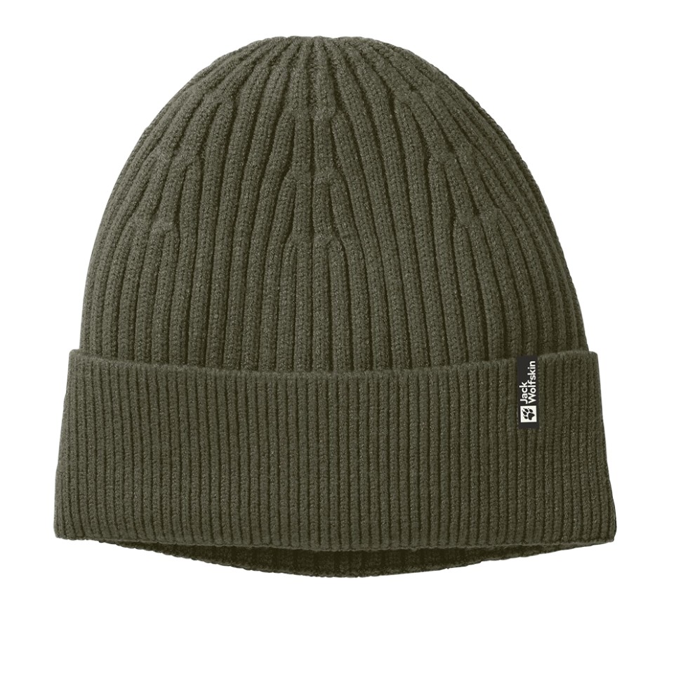 Шапка унісекс Jack Wolfskin COSY BEANIE зелена 1909252-4341 — фото 1