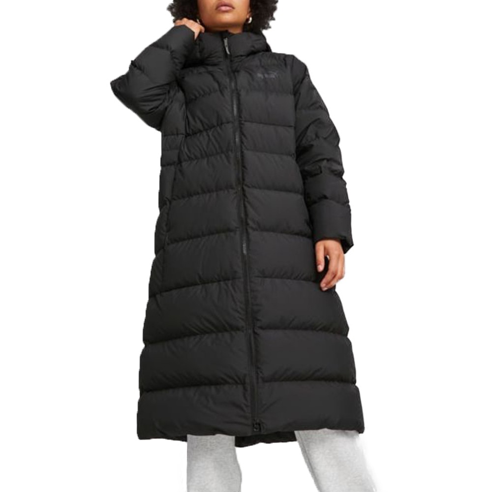 Куртка женская Puma Long Hooded Down Coat черная 67536501 изображение 1
