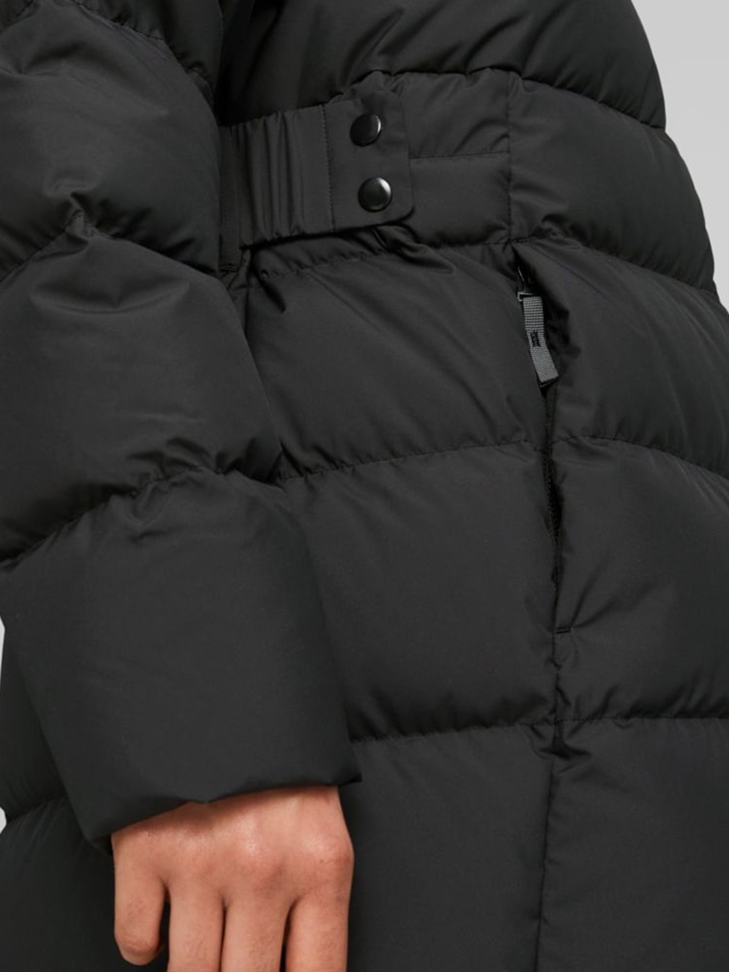 Куртка женская Puma Long Hooded Down Coat черная 67536501 изображение 6