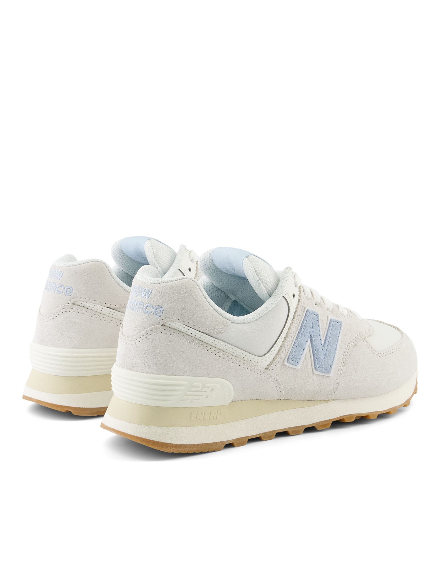 Кроссовки женские New Balance 574 белые WL574QA2 изображение 4