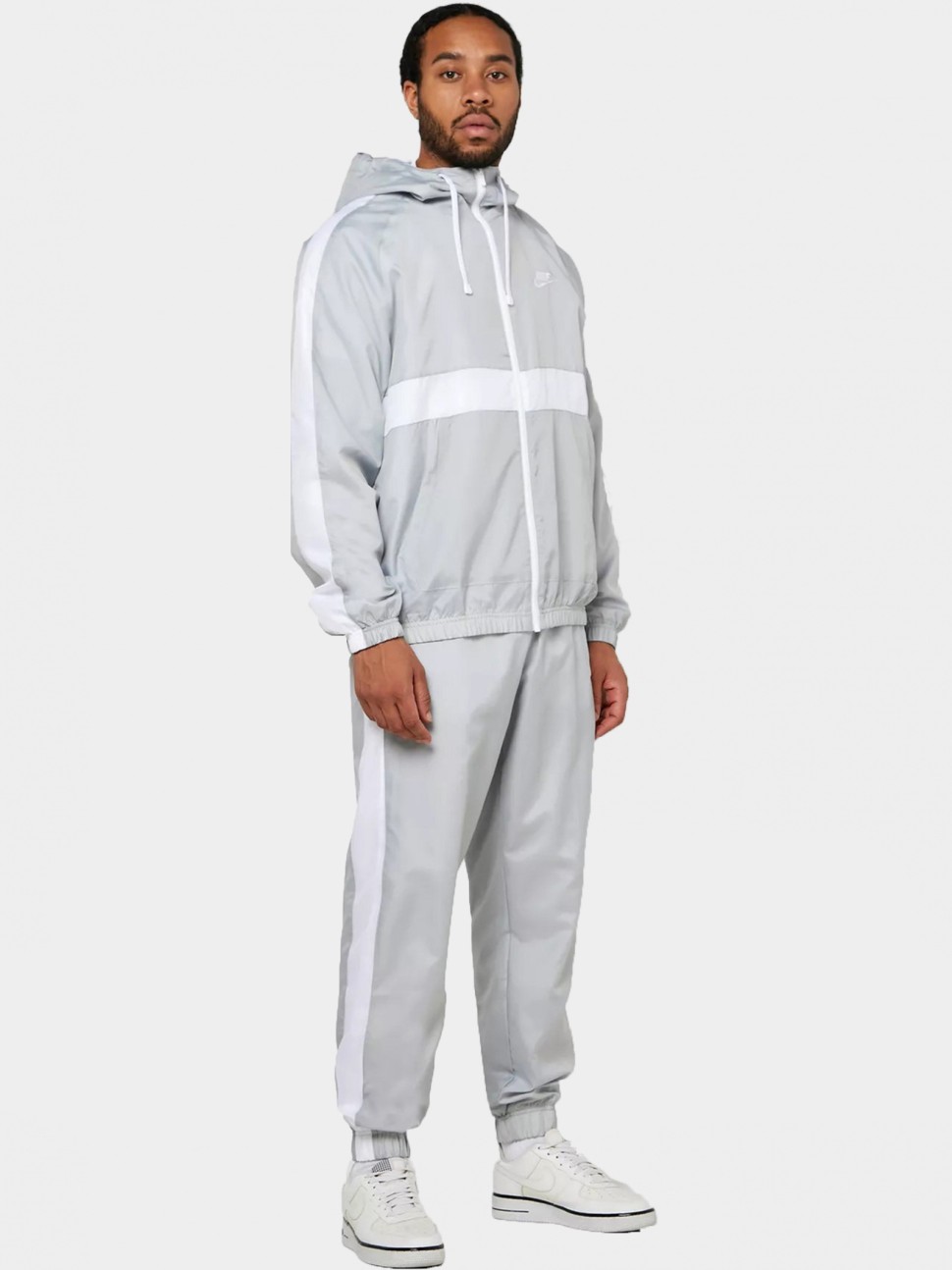 Костюм чоловічий Nike M NK CLUB WVN HD TRK SUIT сірий BV3025-077 — фото 2