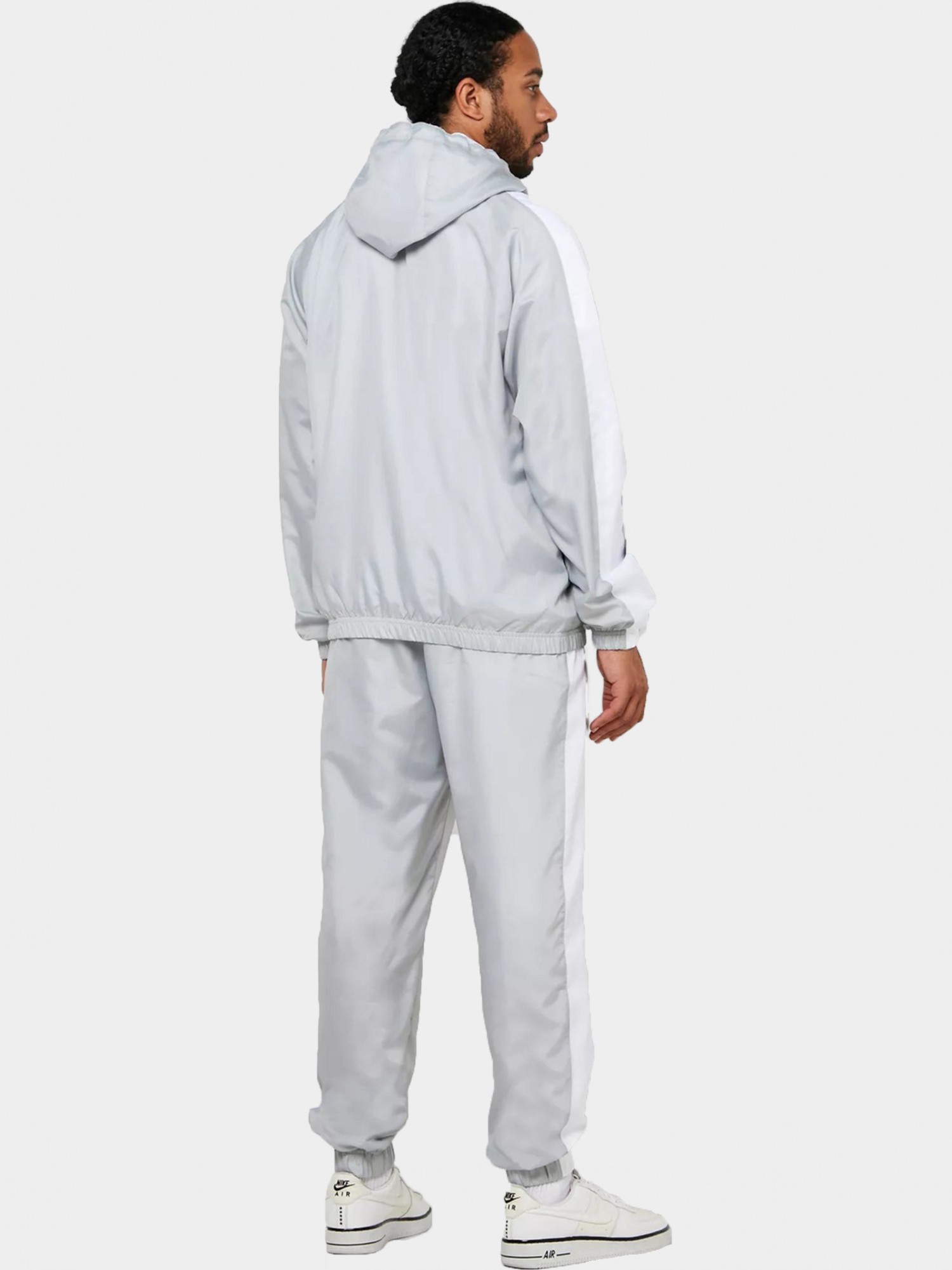 Костюм мужской Nike M NK CLUB WVN HD TRK SUIT серый BV3025-077 изображение 3
