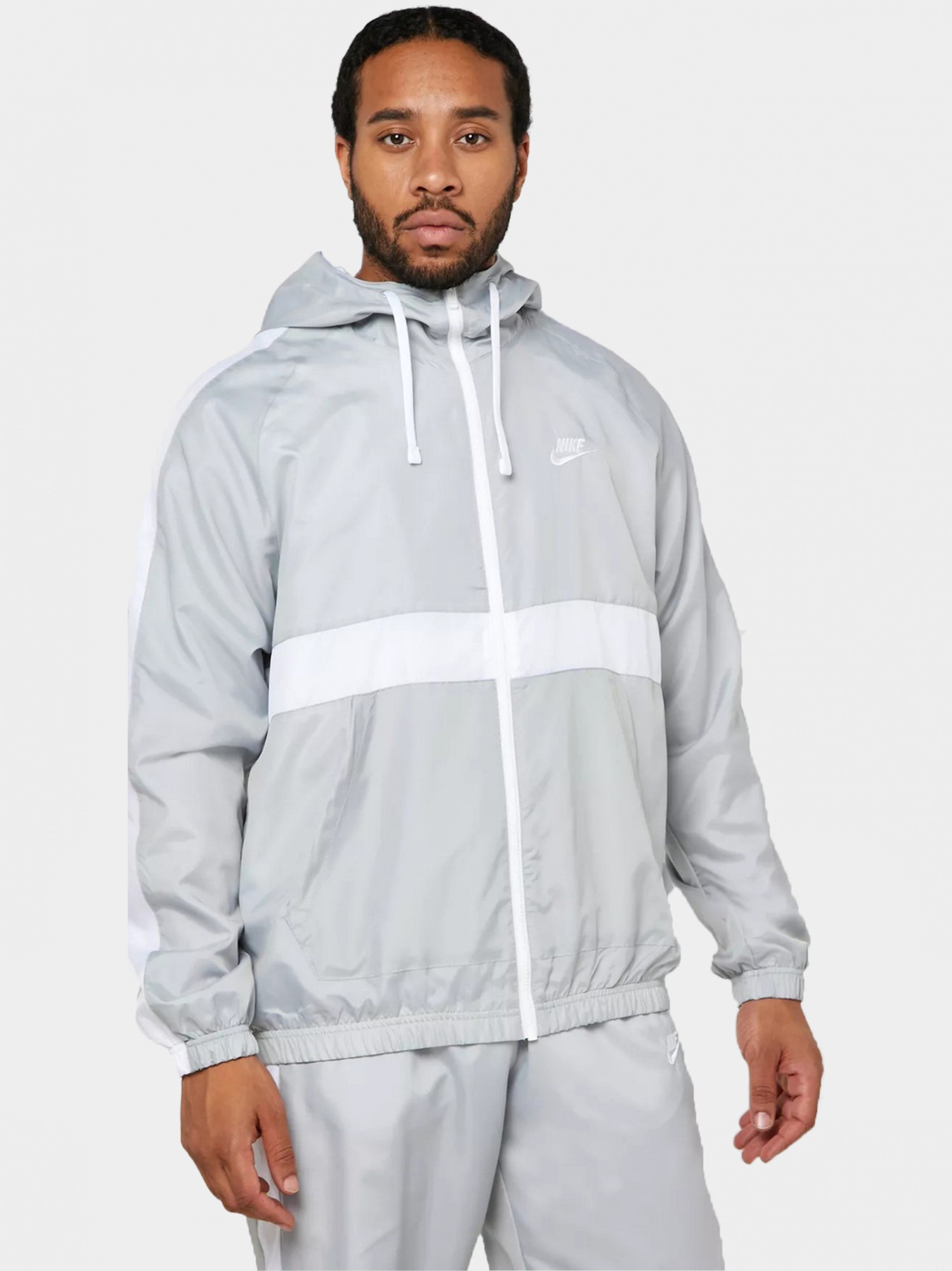 Костюм мужской Nike M NK CLUB WVN HD TRK SUIT серый BV3025-077 изображение 4