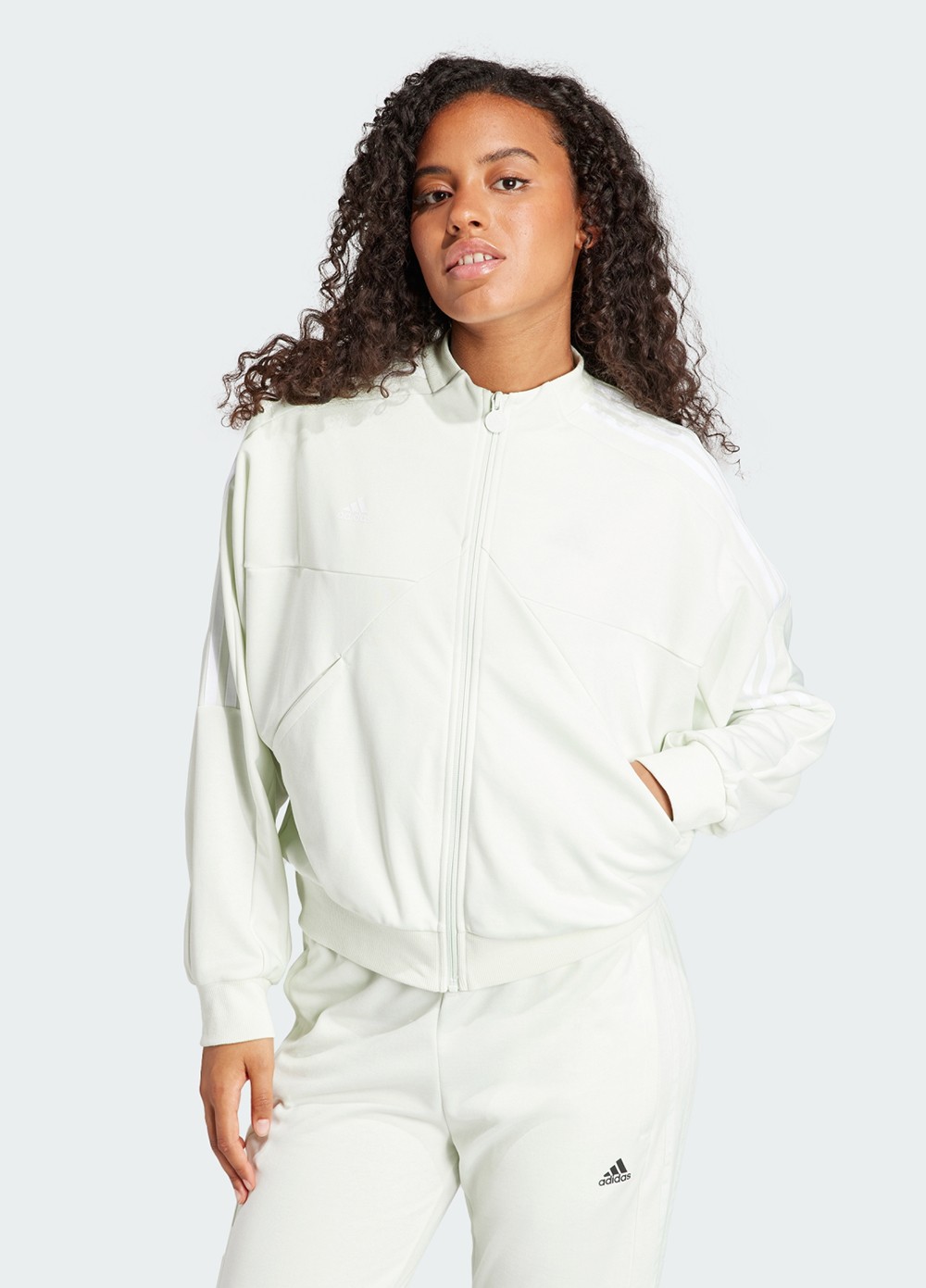 Толстовка женская Adidas W TIRO CB TT белая IS4340 изображение 2