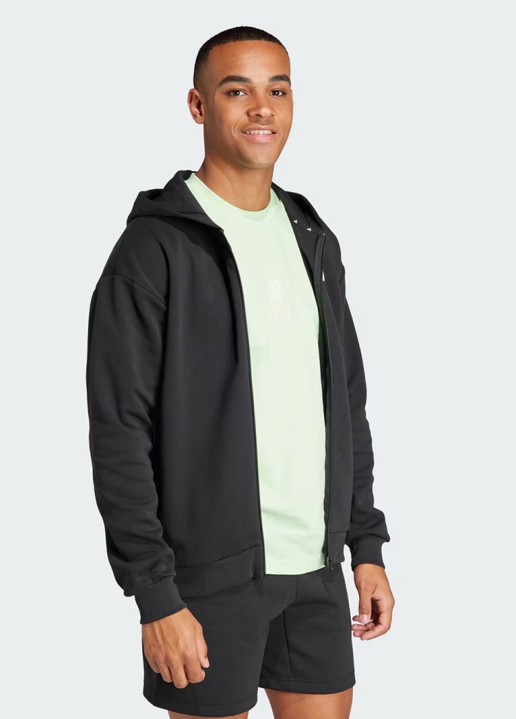 Толстовка мужская Adidas M FI BOS FZ черная IN3305 изображение 4