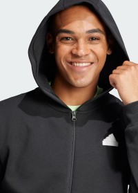 Толстовка мужская Adidas M FI BOS FZ черная IN3305 изображение 5