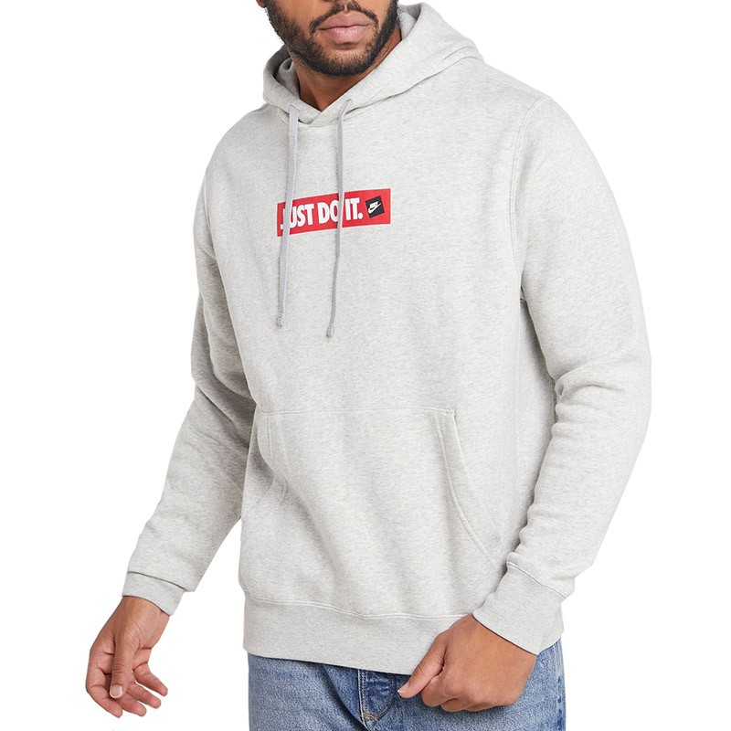 Толстовка мужская Nike Sportswear Jdi Po Bb Bstr серая BV5094-050 — фото 2