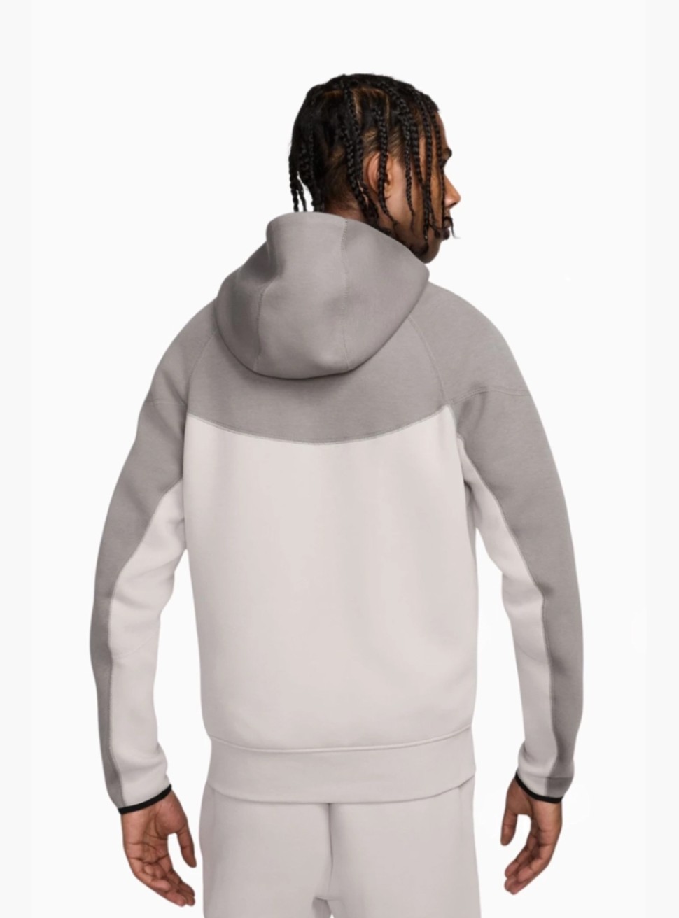 Толстовка чоловіча Nike M NK TCH FLC FZ WR HOODIE сіра FB7921-014 — фото 3