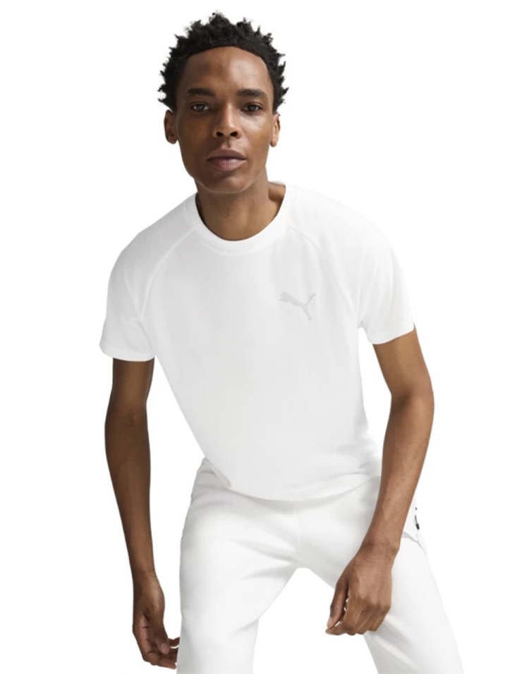 Футболка мужская Puma EVOSTRIPE Tee белая 68169702 изображение 2