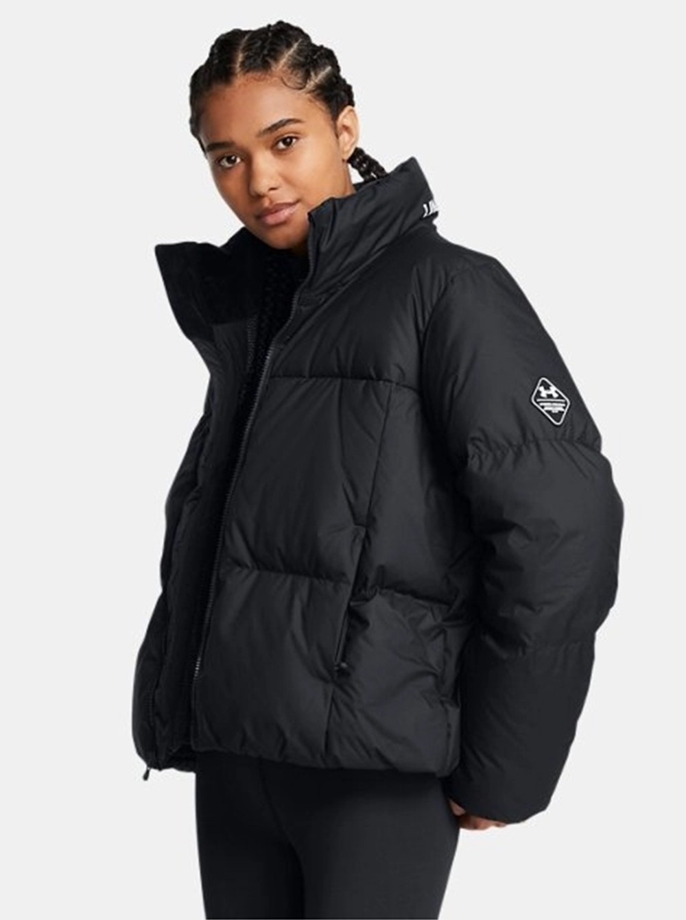 Куртка жіноча Under Armour LIMITLESS DOWN PUFFER JACKET чорна 1384648-001 изображение 2