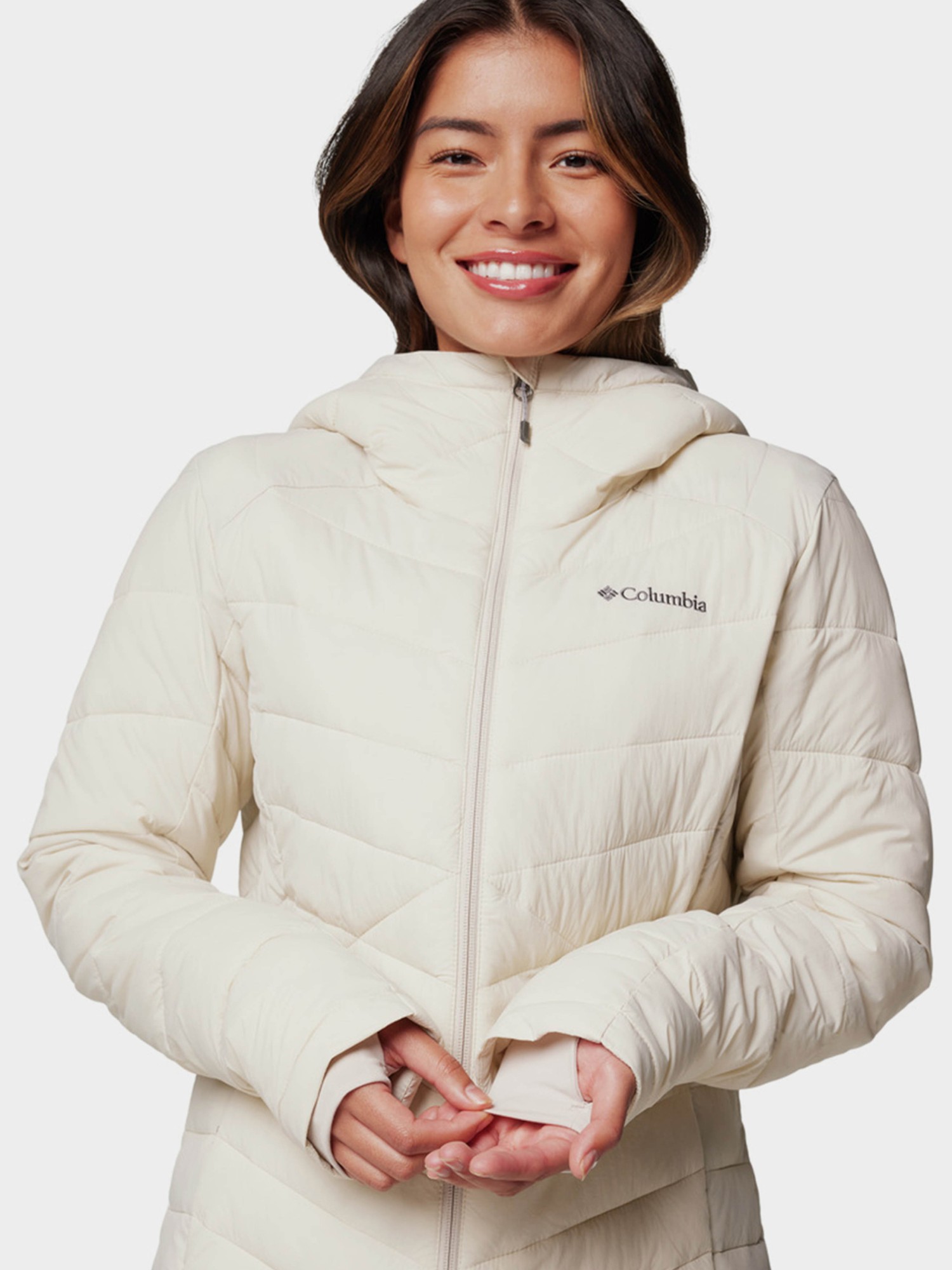 Куртка женская Columbia Joy Peak™ II Hooded Jacket бежевая 2089041-278 изображение 7