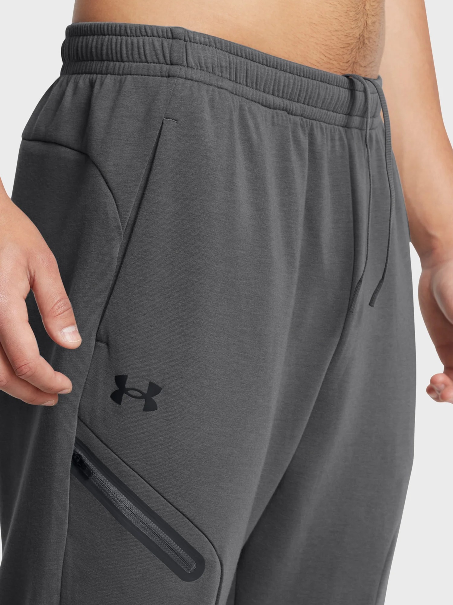 Штани чоловічі Under Armour UA Unstoppable Flc Jgr EU сірі 1389353-025 изображение 5