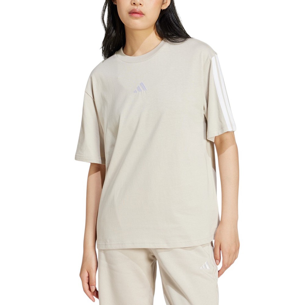 Футболка женская Adidas W 3S SJ BF T бежевая JE1219