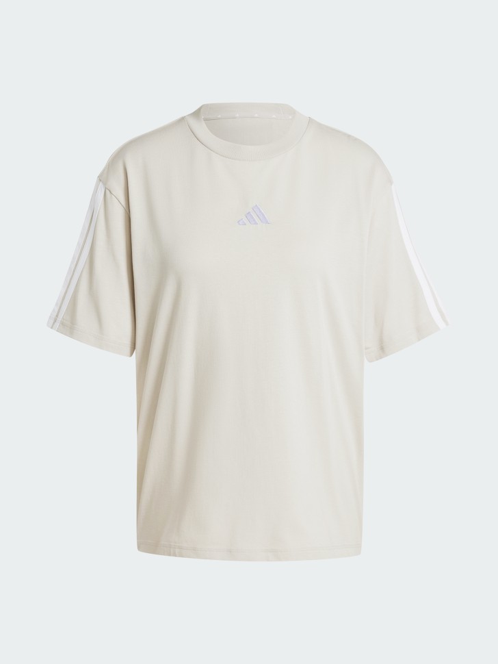 Футболка женская Adidas W 3S SJ BF T бежевая JE1219 изображение 7