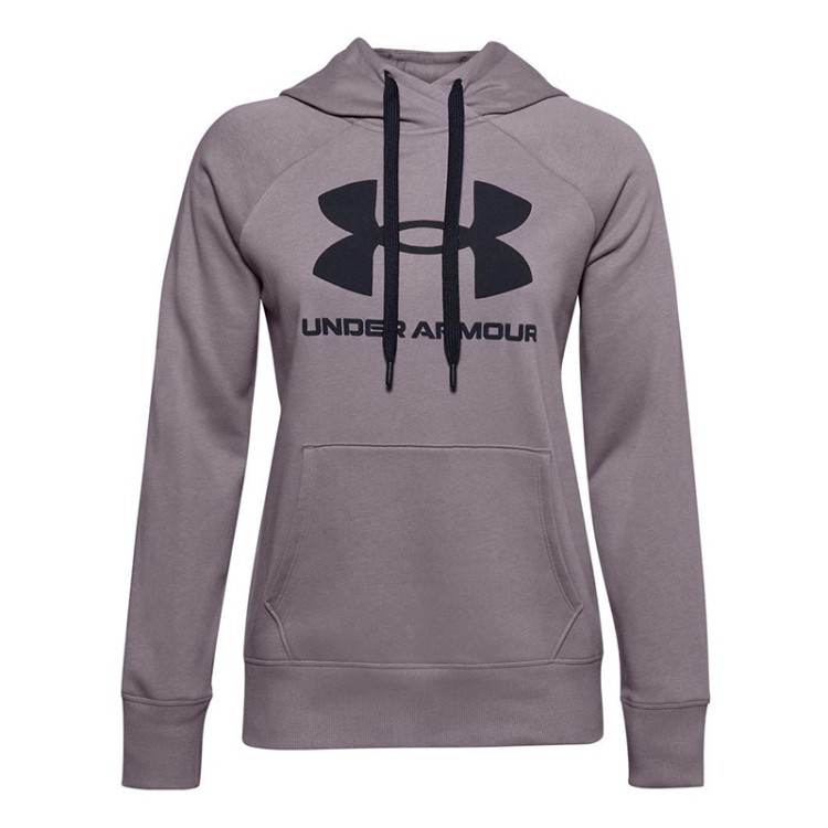 Толстовка женская Under Armour Rival Fleece Logo фиолетовая 1356318-585 изображение 1