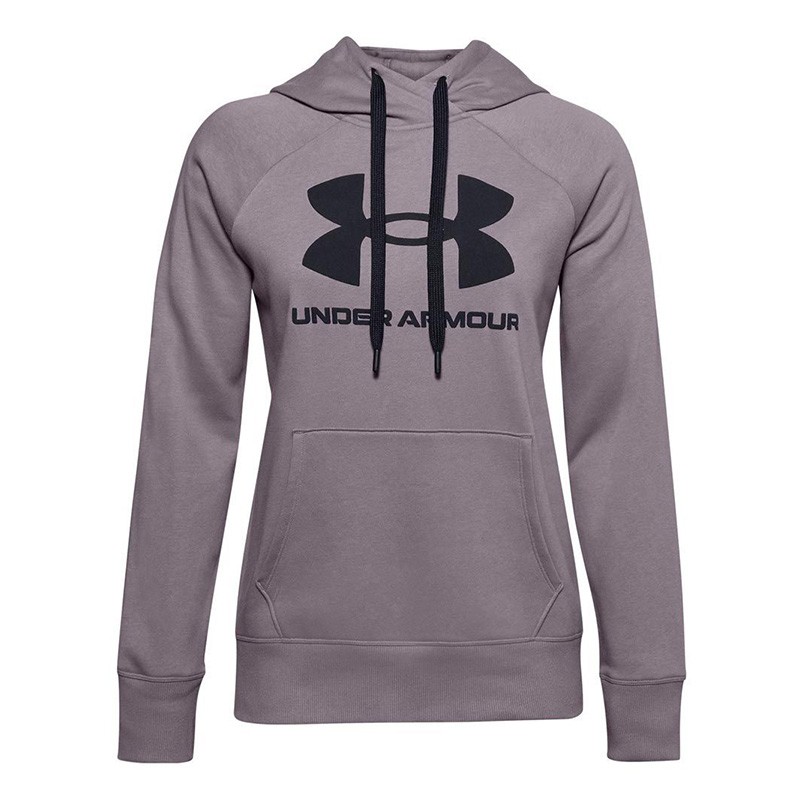 Толстовка женская Under Armour Rival Fleece Logo фиолетовая 1356318-585 — Sport City Толстовка женская Under Armour Rival Fleece Logo фиолетовая 1356318-585