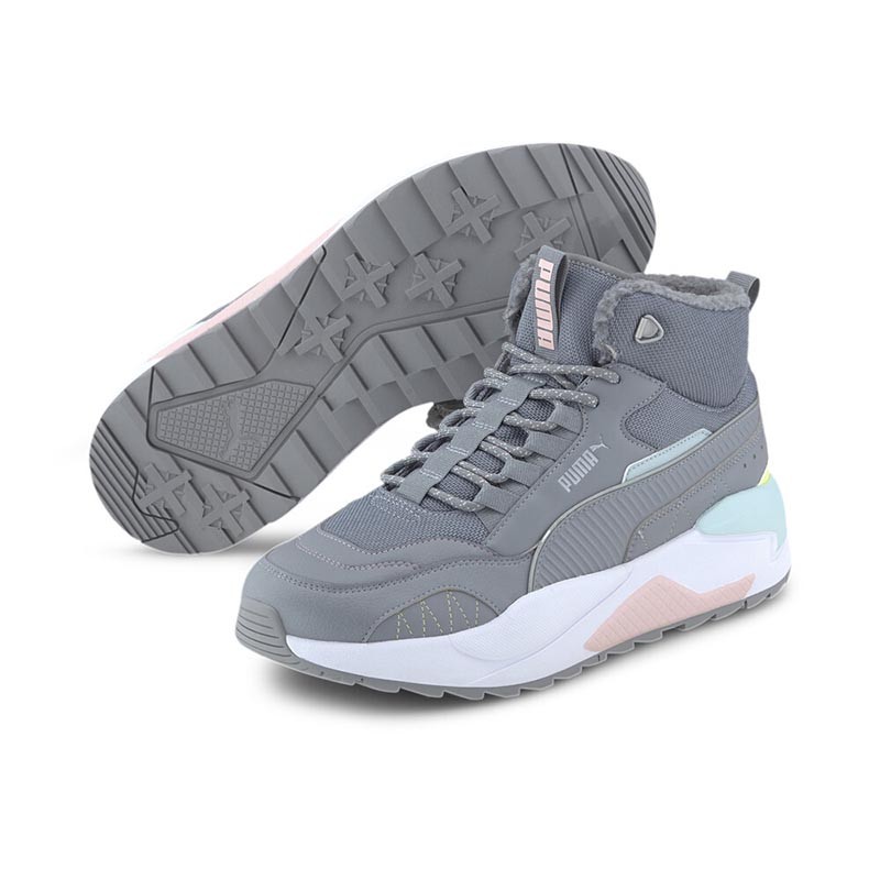 Черевики жіночі Puma X-Ray 2 Square Mid Reflective Tradewinds сірі 37502502  — фото 1
