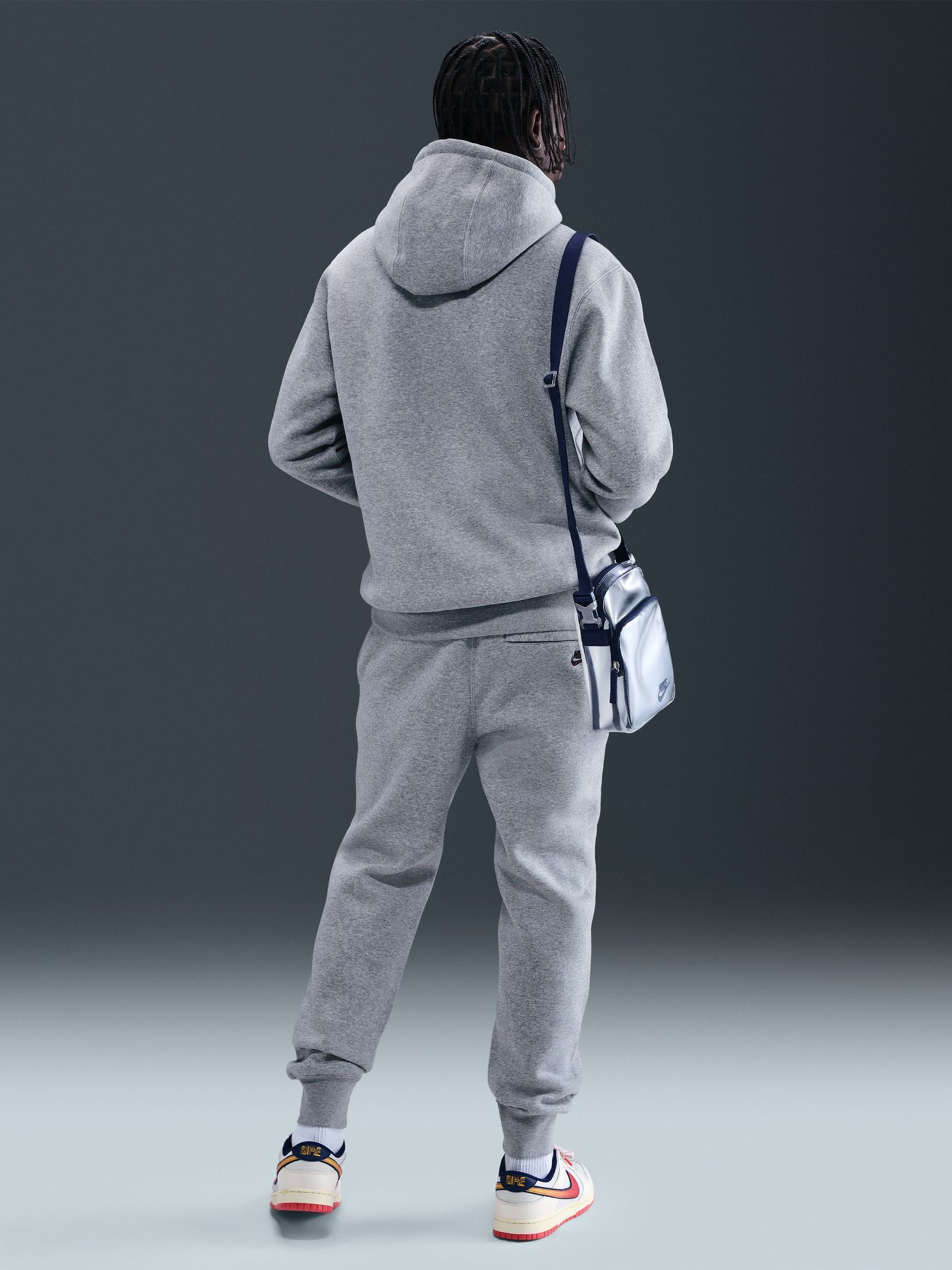 Толстовка мужская Nike M NK CLUB BB HDY NEO VARSITY серая HV0854-063 изображение 6