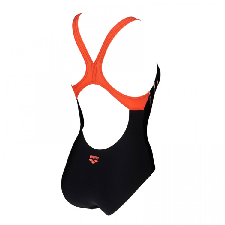 Жіночий купальник Arena W Summer Colors Swim Pro Back чорний 004168-540  изображение 3