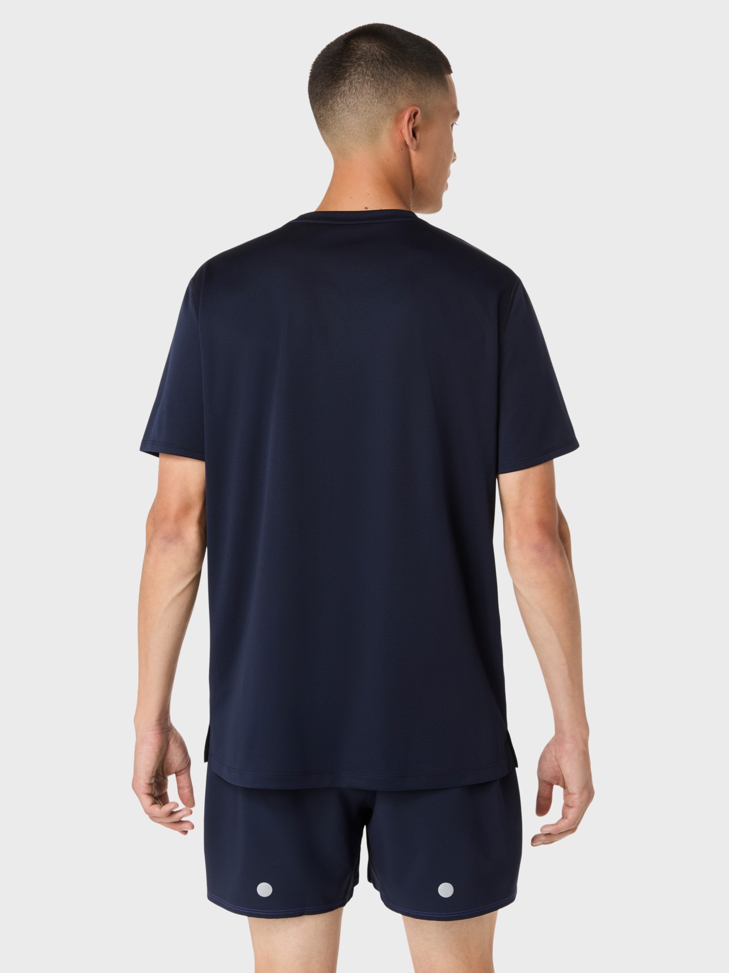 Футболка чоловіча Asics FUJITRAIL LOGO SS TOP темно-синя 2011D527-400 изображение 4