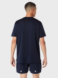 Футболка чоловіча Asics FUJITRAIL LOGO SS TOP темно-синя 2011D527-400 изображение 4