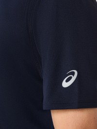 Футболка чоловіча Asics FUJITRAIL LOGO SS TOP темно-синя 2011D527-400 изображение 6