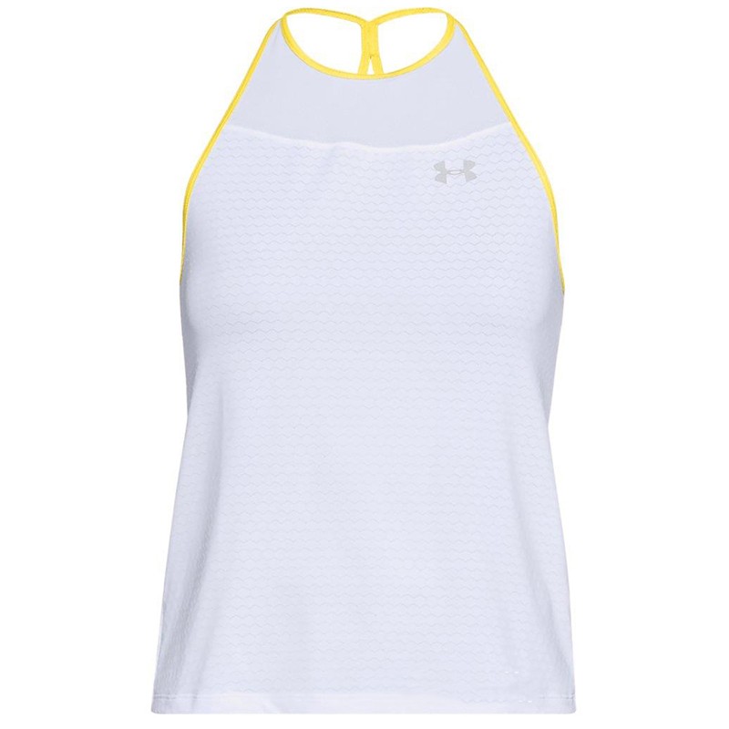 Майка женская Under Armour HexDelta Tank белая 1305125-101 изображение 2