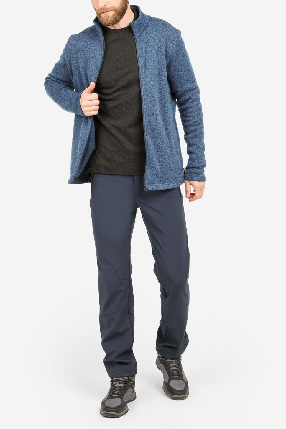 Толстовка мужская Outventure синяя 106166-5M — фото 4 — Sport City Толстовка мужская Outventure синяя 106166-5M — фото 4