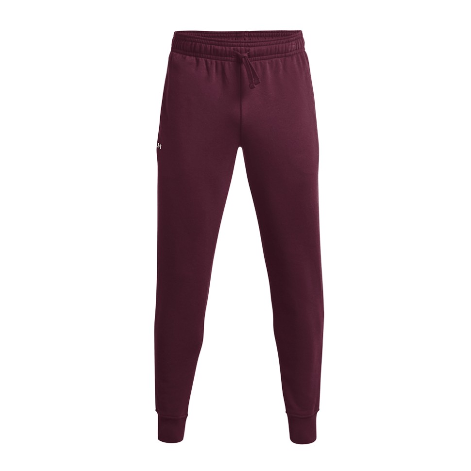Чоловічі штани Under Armour Ua Rival Fleece Joggers бордові 1357128-600 — фото 1