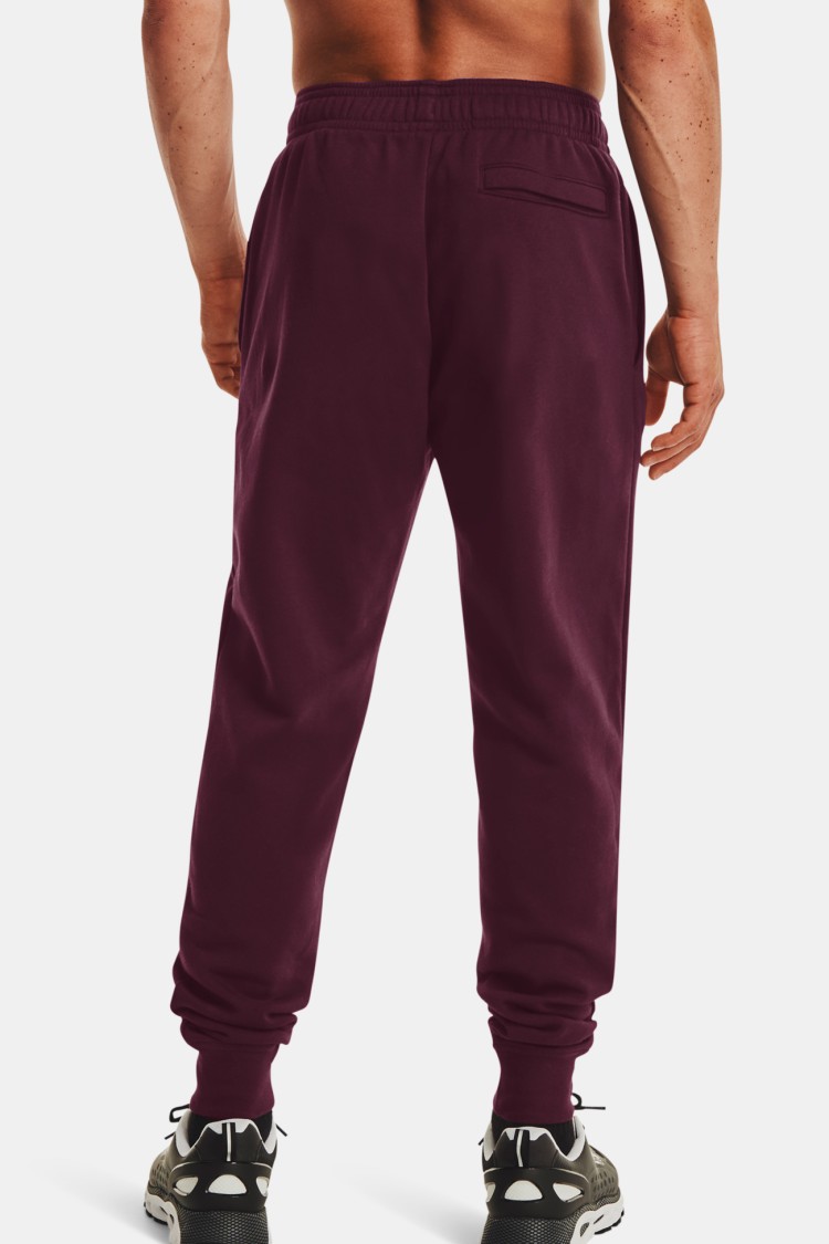 Чоловічі штани Under Armour Ua Rival Fleece Joggers бордові 1357128-600 изображение 4