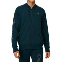 Толстовка чоловіча Asics Big Asics Fz Hoodie синя 2031A983-404  изображение 1