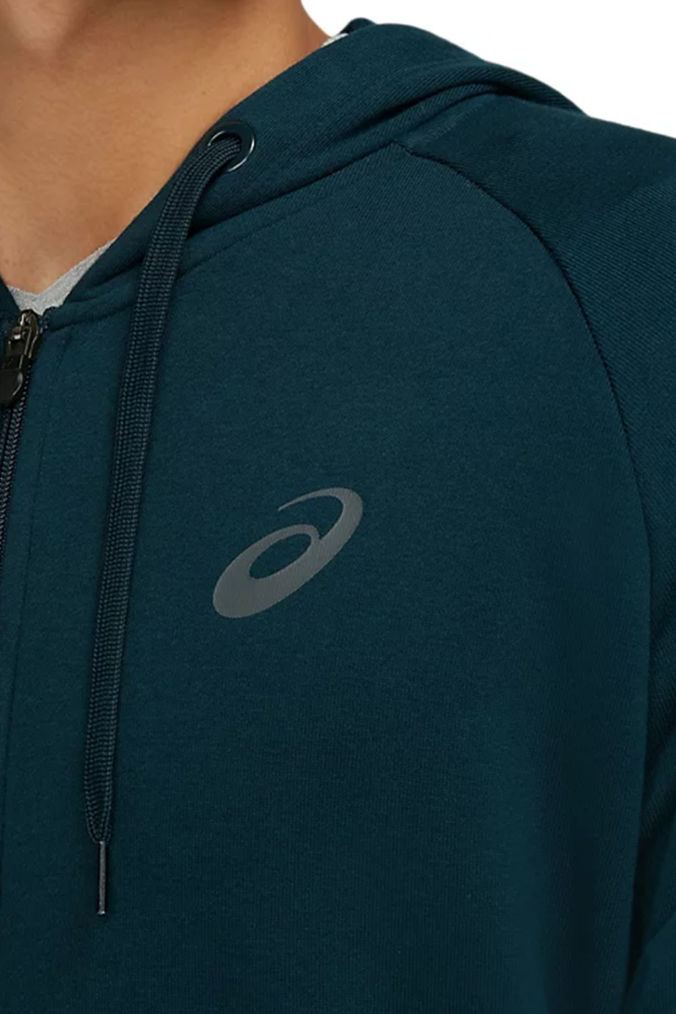Толстовка чоловіча Asics Big Asics Fz Hoodie синя 2031A983-404 — фото 4