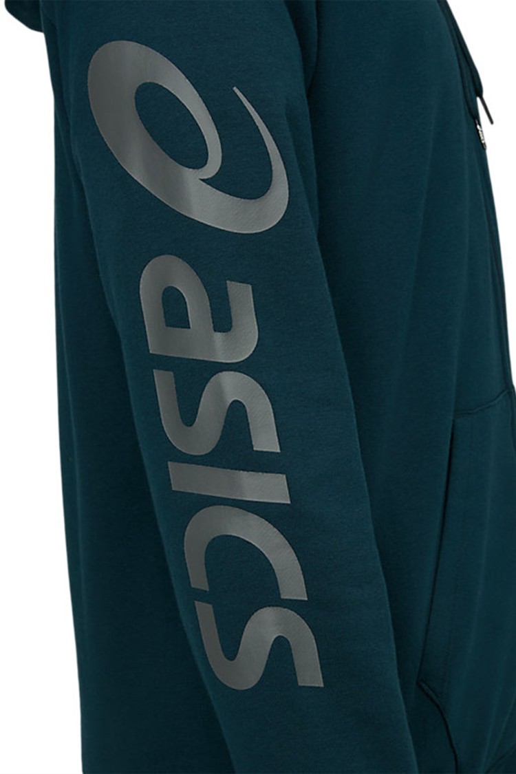 Толстовка чоловіча Asics Big Asics Fz Hoodie синя 2031A983-404  изображение 6