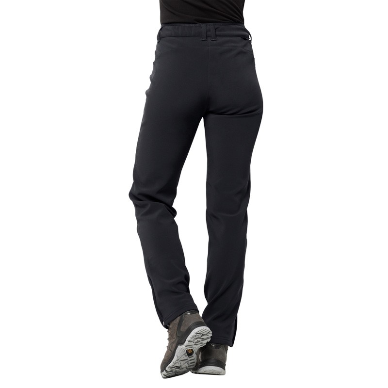 Штани жіночі Jack Wolfskin Zenon Softshell чорні 1505111-6000 — фото 3