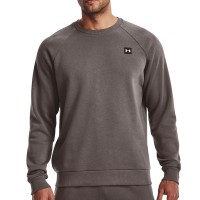 Толстовка чоловіча Under Armour UA Rival Fleece Crew коричнева 1357096-176 изображение 1