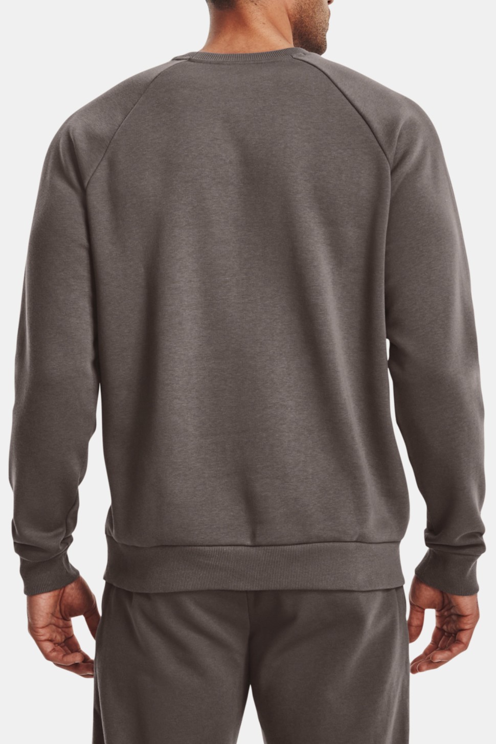 Толстовка чоловіча Under Armour UA Rival Fleece Crew коричнева 1357096-176 — фото 3