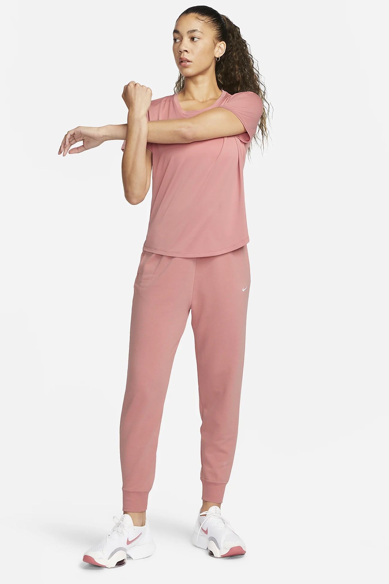 Брюки женские Nike W NK ONE DF JOGGER PANT розовые FB5434-618 изображение 6