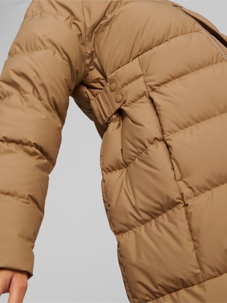 Куртка жіноча Puma Long Hooded Down Coat бежева 67536585 — фото 5