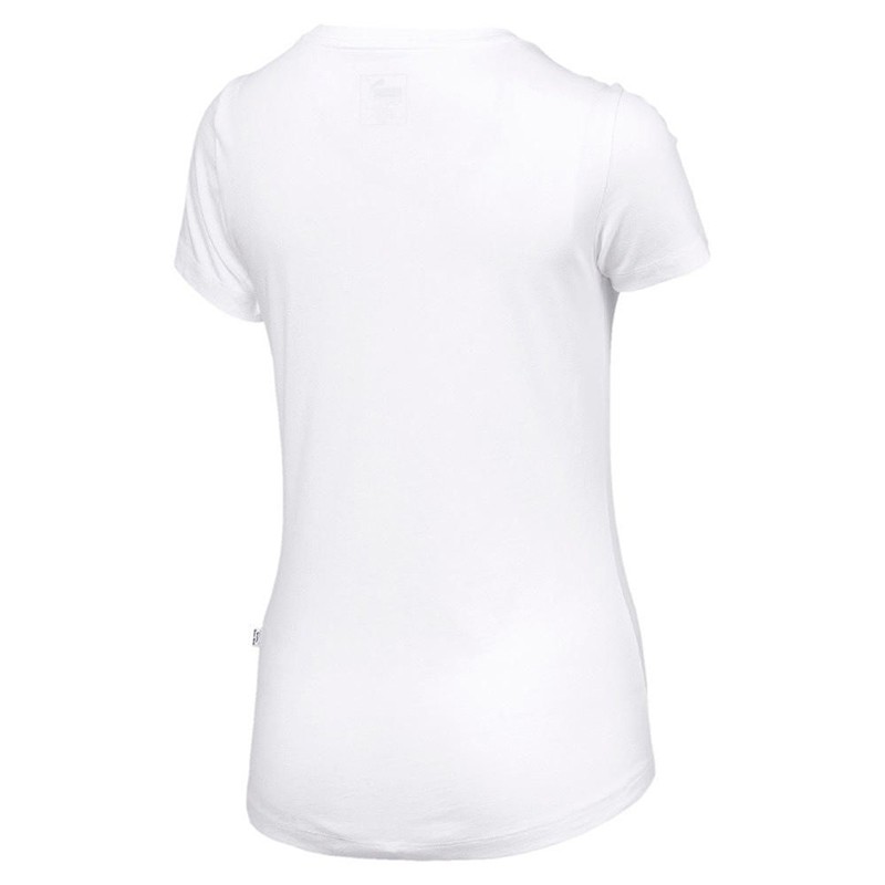 Футболка женская Puma Essentials Tee белая 85178702 изображение 2