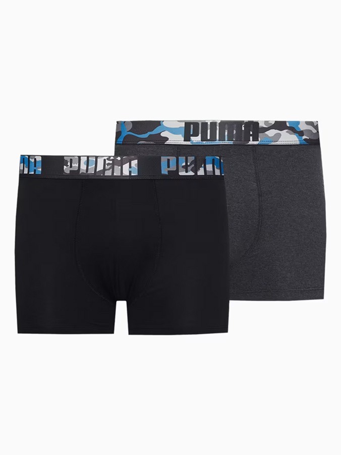 Нижнее белье мужское Puma MEN PRINT BOXER 2P мультицвет 93816602 изображение 2