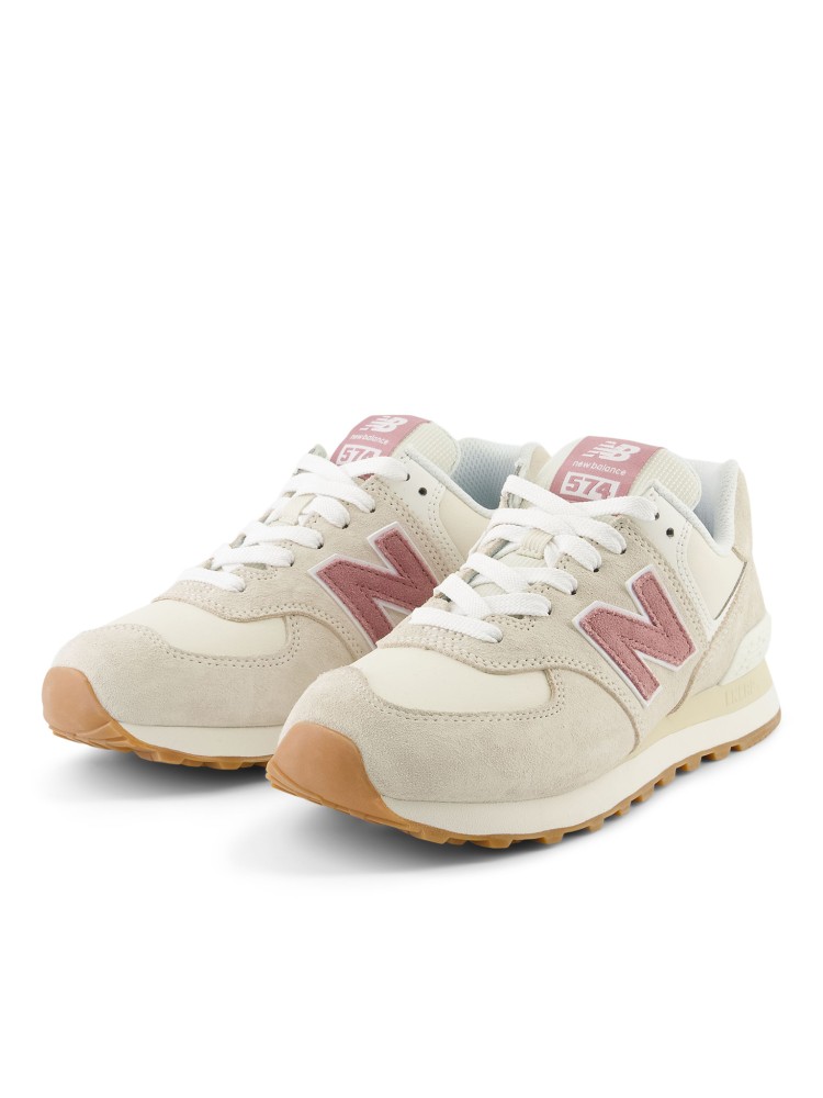 Кроссовки женские New Balance 574 молочные WL574QC2 изображение 5